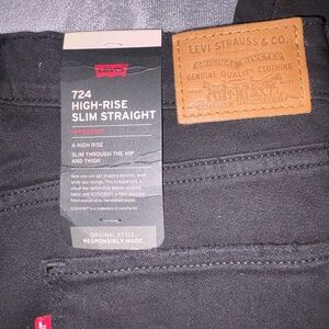 Levi's Men's black Slim Straight Jeans